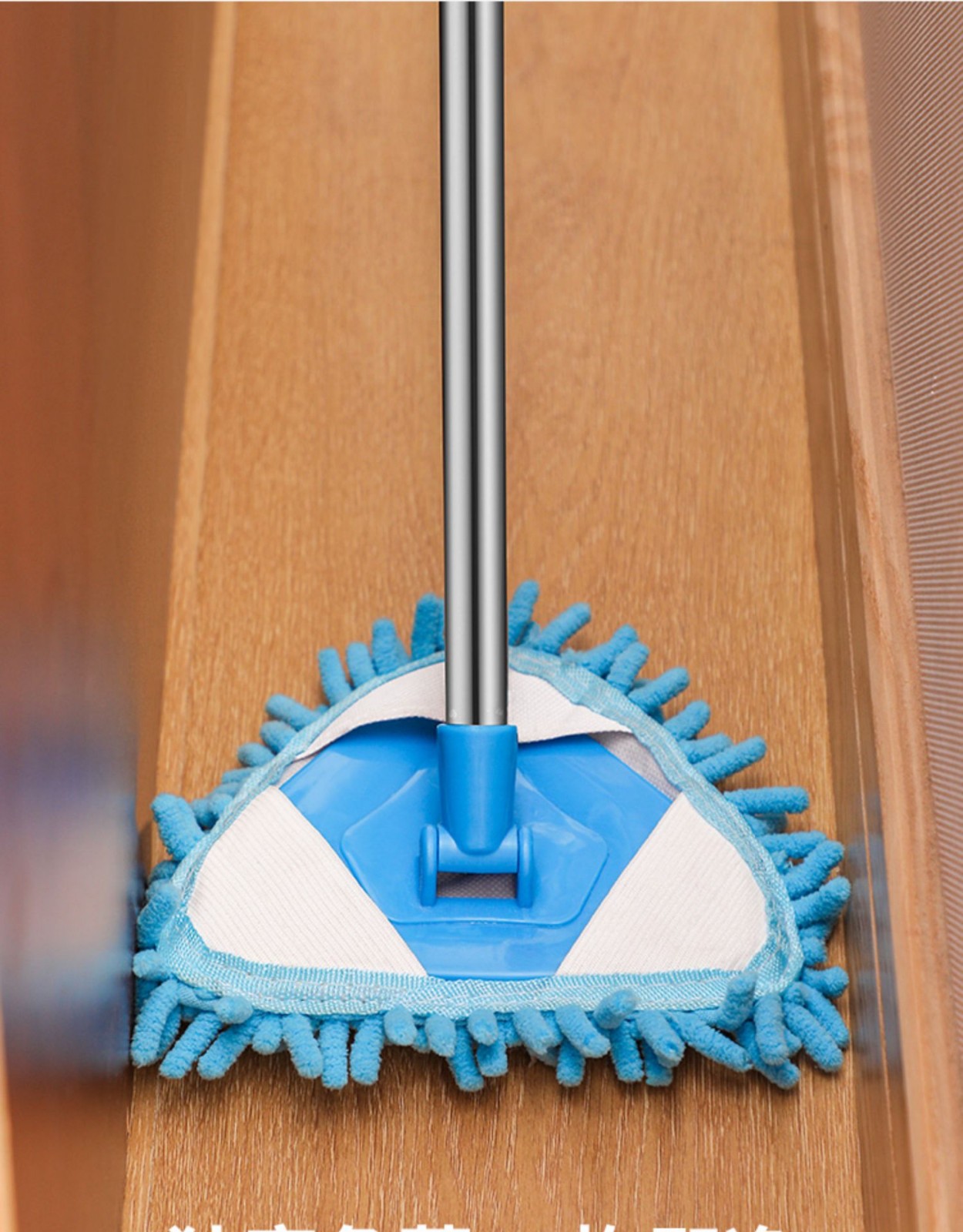 万能三角小拖把三角除尘小拖把家用轻便一拖净万能天花板神器伸缩无