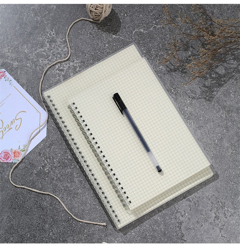 a6a5b5网格本子学生线圈笔记本网红小方格加厚手帐本a6网格内页80张一
