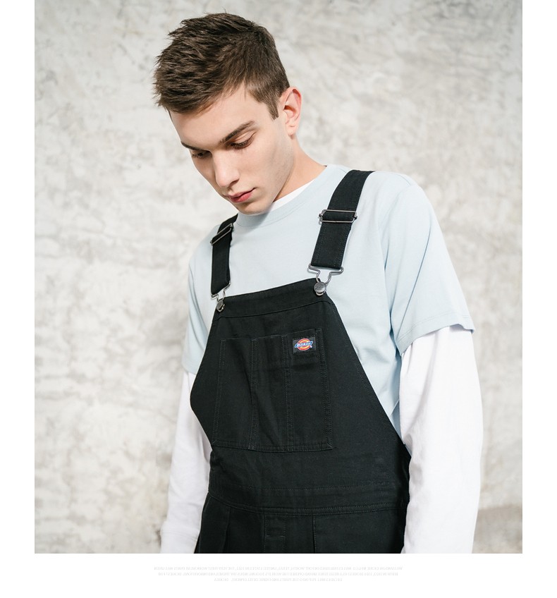 dickies背带裤 多口袋宽松工装背带裤 男式背带裤dk008701 黑色 00m【