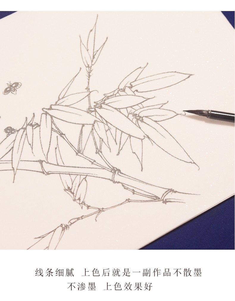 臻言工笔画白描底稿白描画稿草虫画册蝈蝈螳螂天牛蜻蜓临摹初学者入门