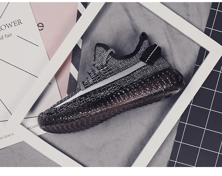 clawmoney2021真满天星350v2发光鞋走秀椰子鞋运动潮鞋满星白43