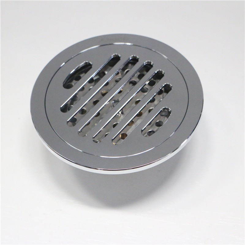 amico埃美柯圆形地漏bp1010铜电镀10cm圆50管弹簧回封地漏防虫发防臭