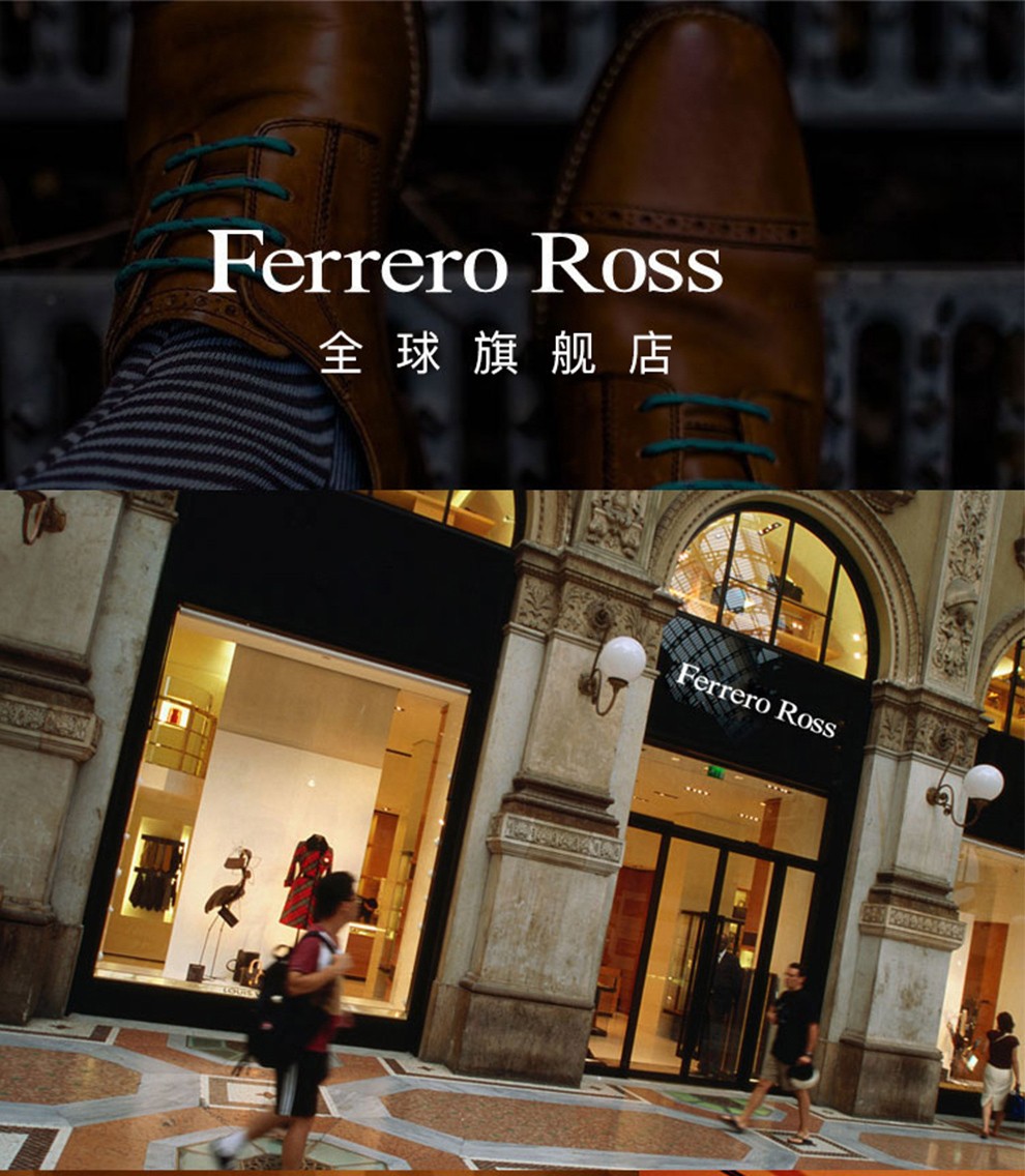 ferrero ross意大利奢侈品男装 时尚商务休闲短袖t恤男士短polo衫 hs