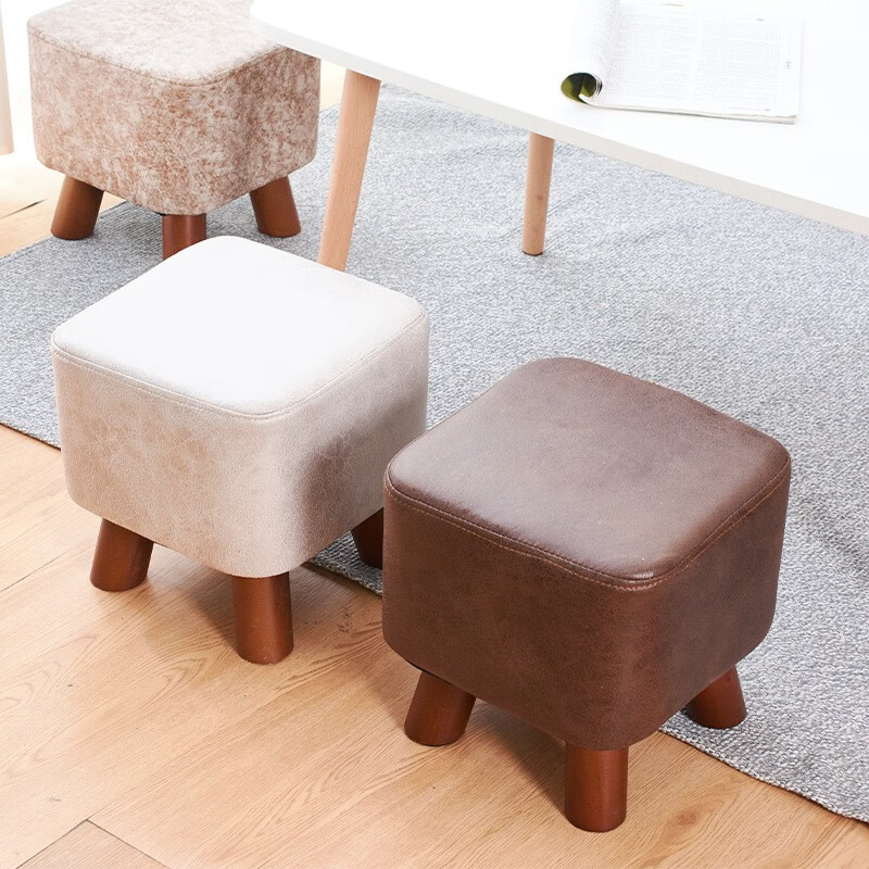 潮趣创意蘑菇凳时尚布艺凳子家用小板凳可拆洗客厅简约沙发凳换鞋凳