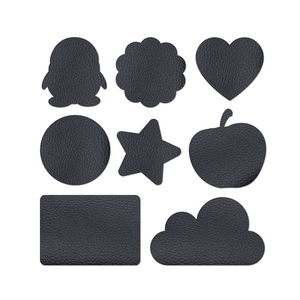 免烫自粘皮革补丁贴3m背胶沙发修补形状图案布床头卡座皮革白色