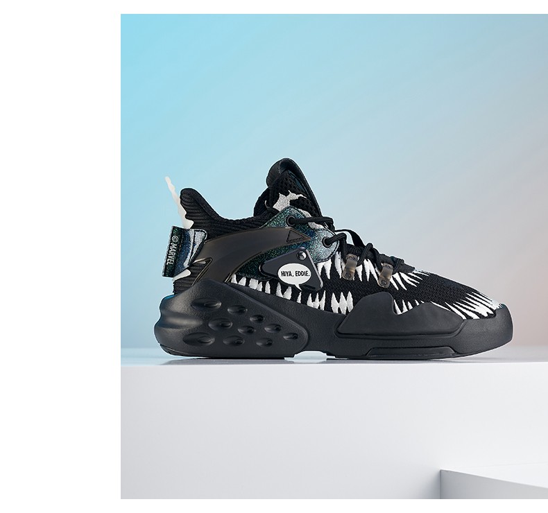 【霸道毒液】安踏漫威毒液联名男鞋休闲鞋霸道贴贴鞋2022春季新款情侣