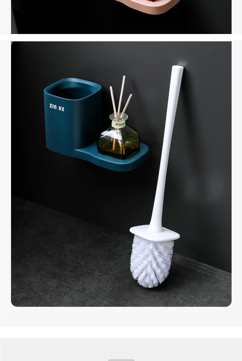 逗趣家多功能马桶刷子套装无死角洗厕所刷子带底座卫生间坐厕清洁马桶