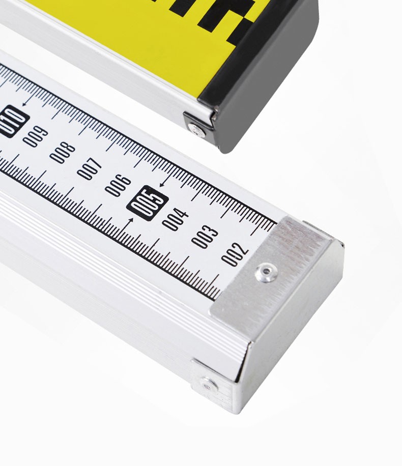 家优梦塔尺水准尺加厚标尺伸缩标高尺测量工具高清加厚双色款5米