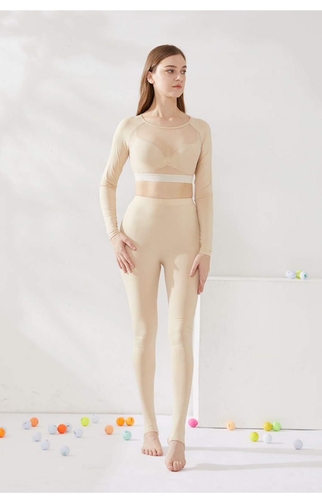 gilfunmar品牌轻奢高尔夫服装女防晒打底衣冰丝长袖紧身衣夏季薄款