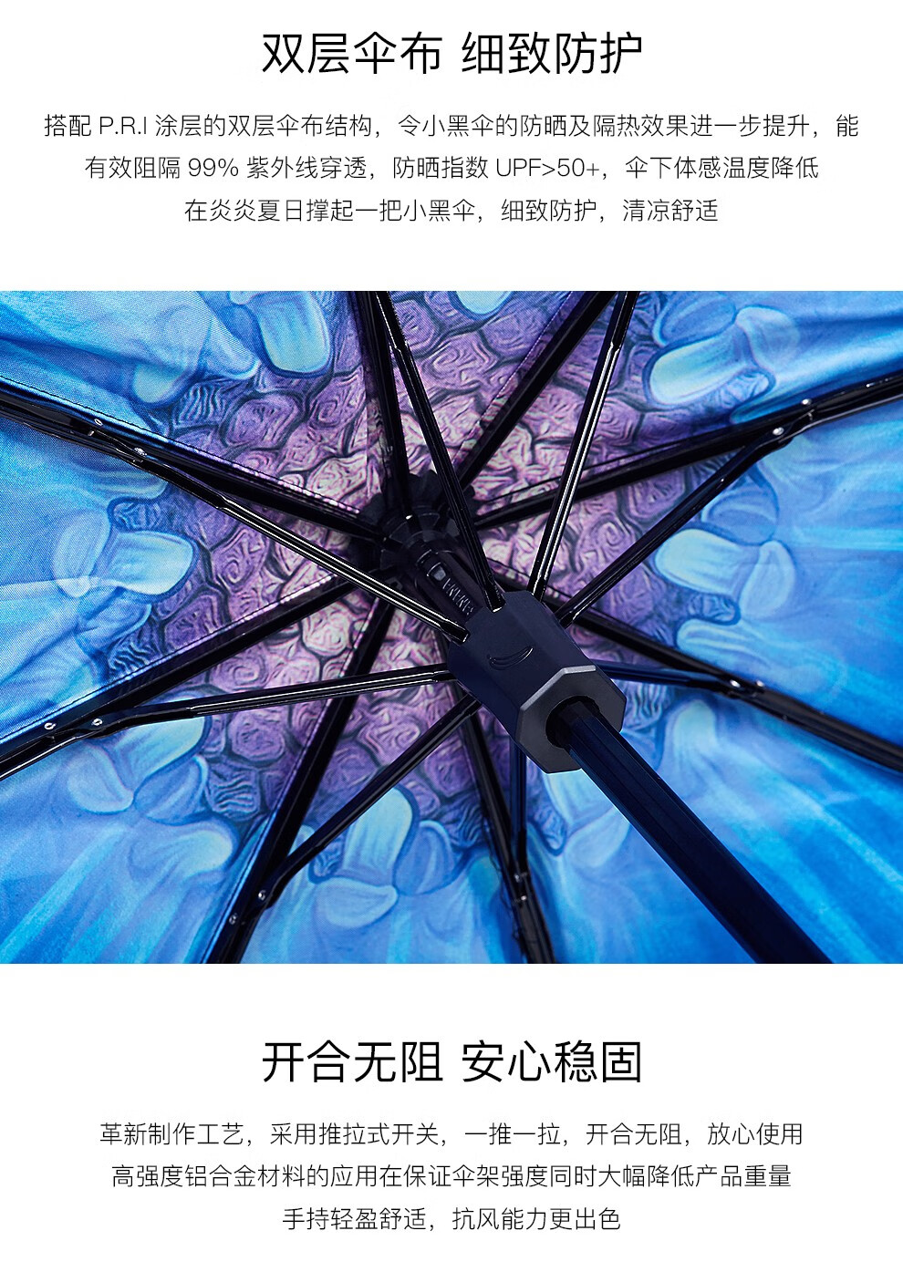 香港香蕉伞bananablack系列三折晴雨伞小黑伞男女防晒防紫外线遮阳伞