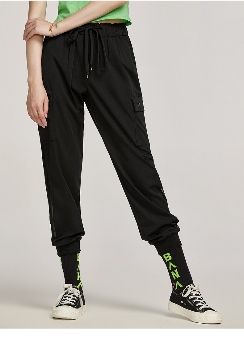 百斯盾工装休闲裤女 2021夏季新款冰丝轻薄凉爽柔软透气女士裤子 咖啡