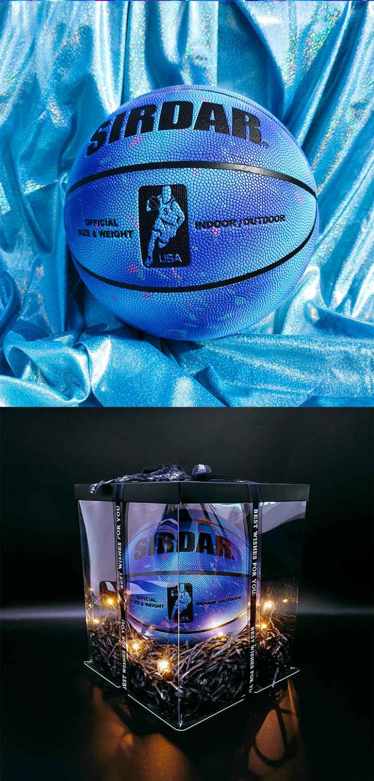 萨达篮球星空限量版水泥地耐磨室内外成人用球学生青少年6号女生专用7