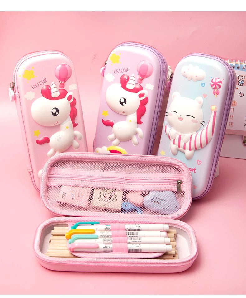 文具盒男孩子小学生用铅笔盒幼儿园笔袋儿童多功能简约3d立体一年级大