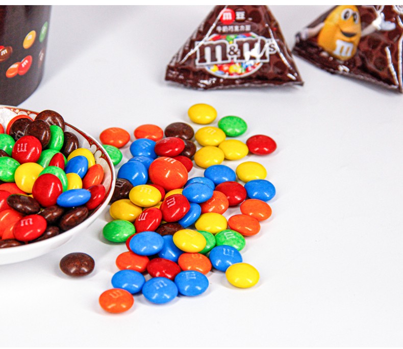 mms美国彩虹豆mars玛氏mm豆牛奶花生夹心巧克力175kg大罐零食礼物mm