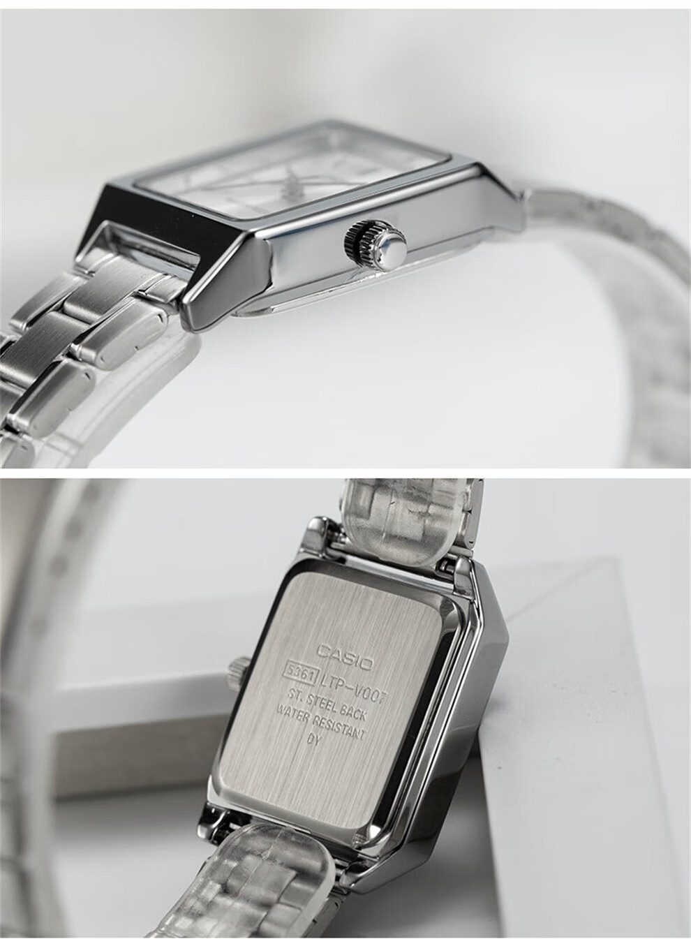 casio) 手表 网红复古经典小方表学生时尚气质石英女士女表 ltp-v007l