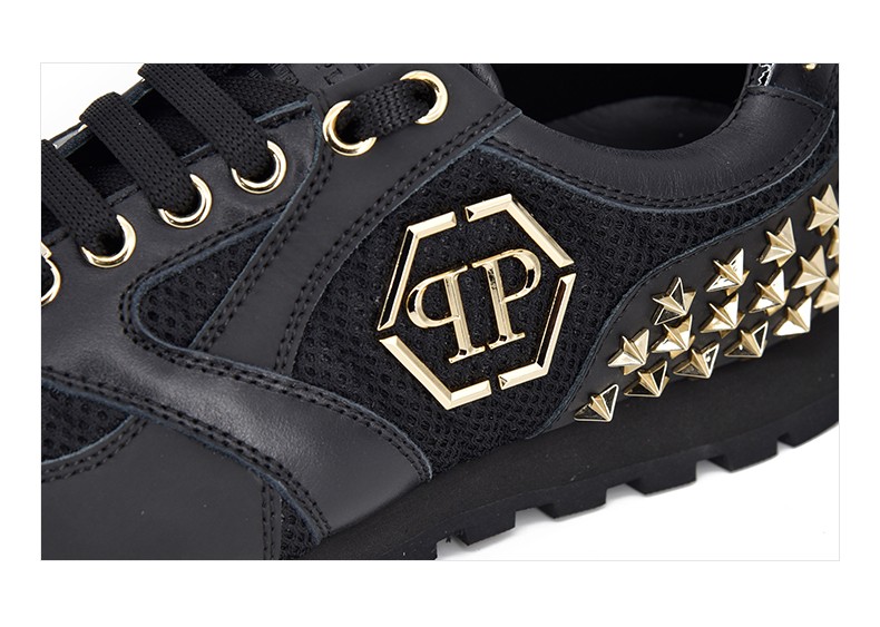 philippplein菲利普普兰奢侈品女款时尚休闲鞋板鞋黑色pp8w83px00436