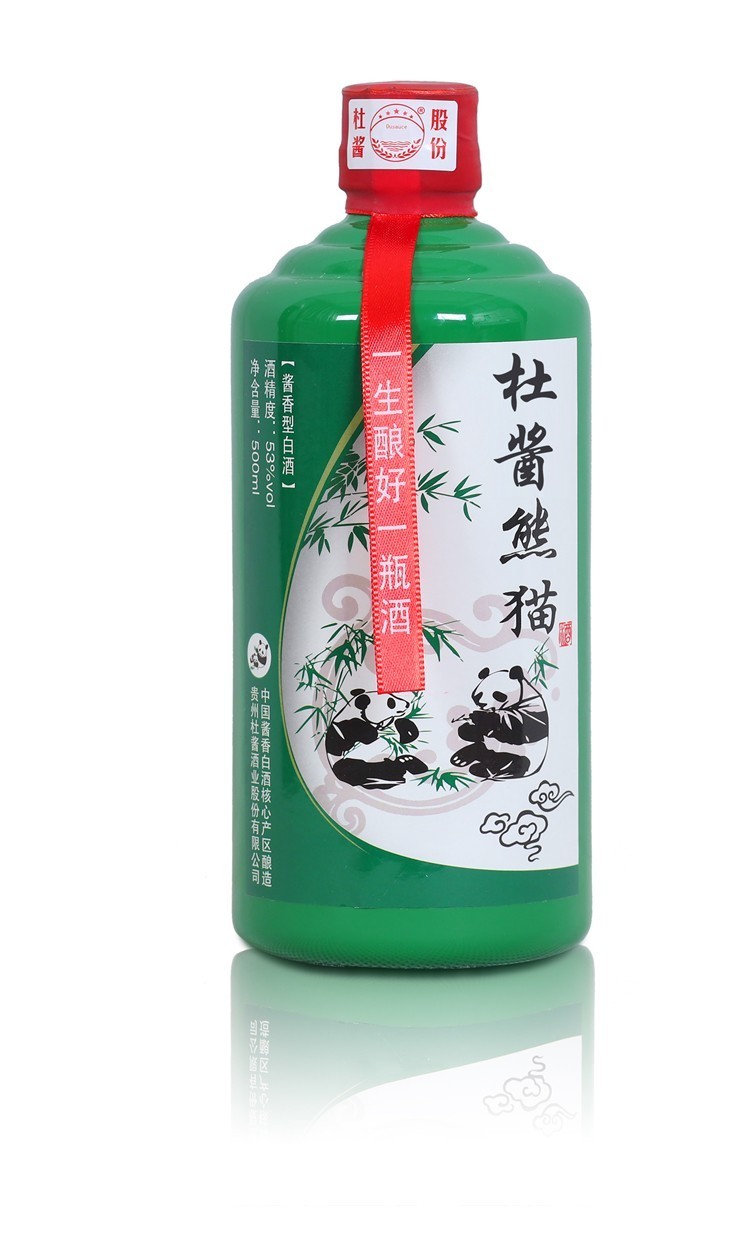 杜酱熊猫酒茅台镇香柔酱香型白酒53度粮食酒送礼收藏53度500ml6瓶整箱
