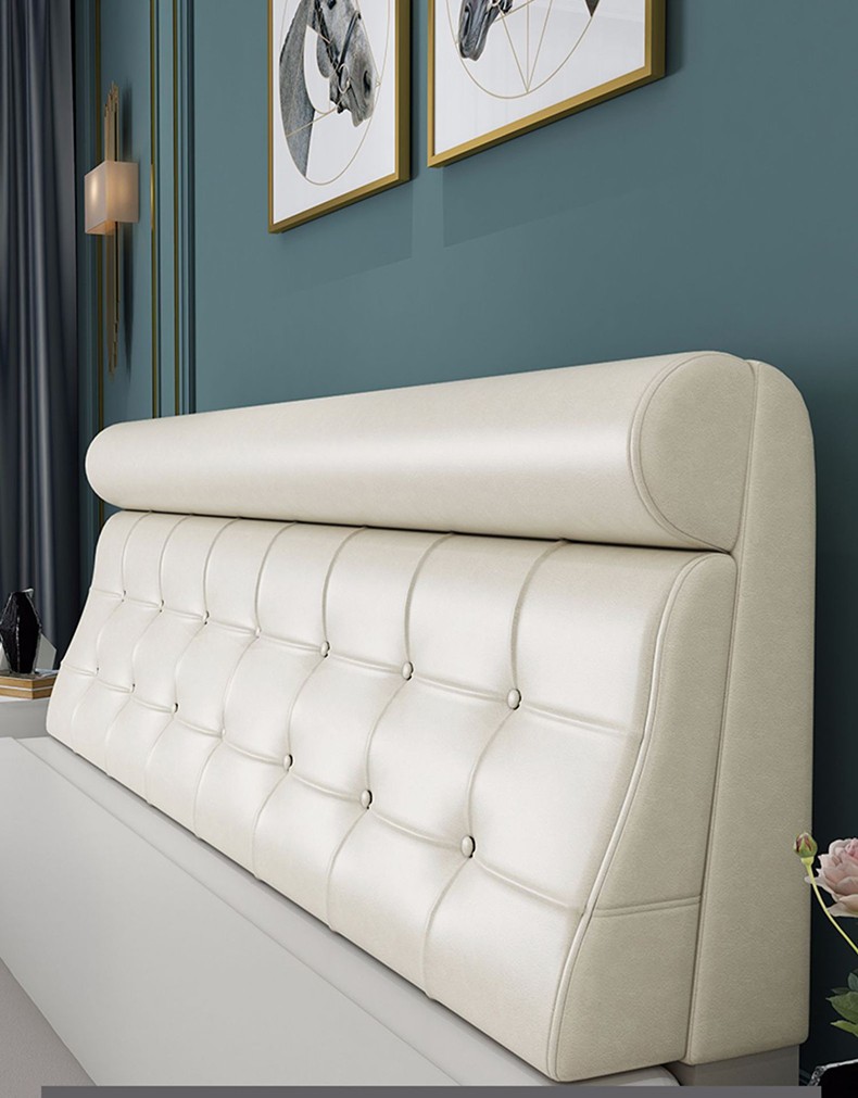 瑟姿无床头护腰靠垫软包贴墙自粘榻榻米皮革床上靠枕大靠背双人定制可