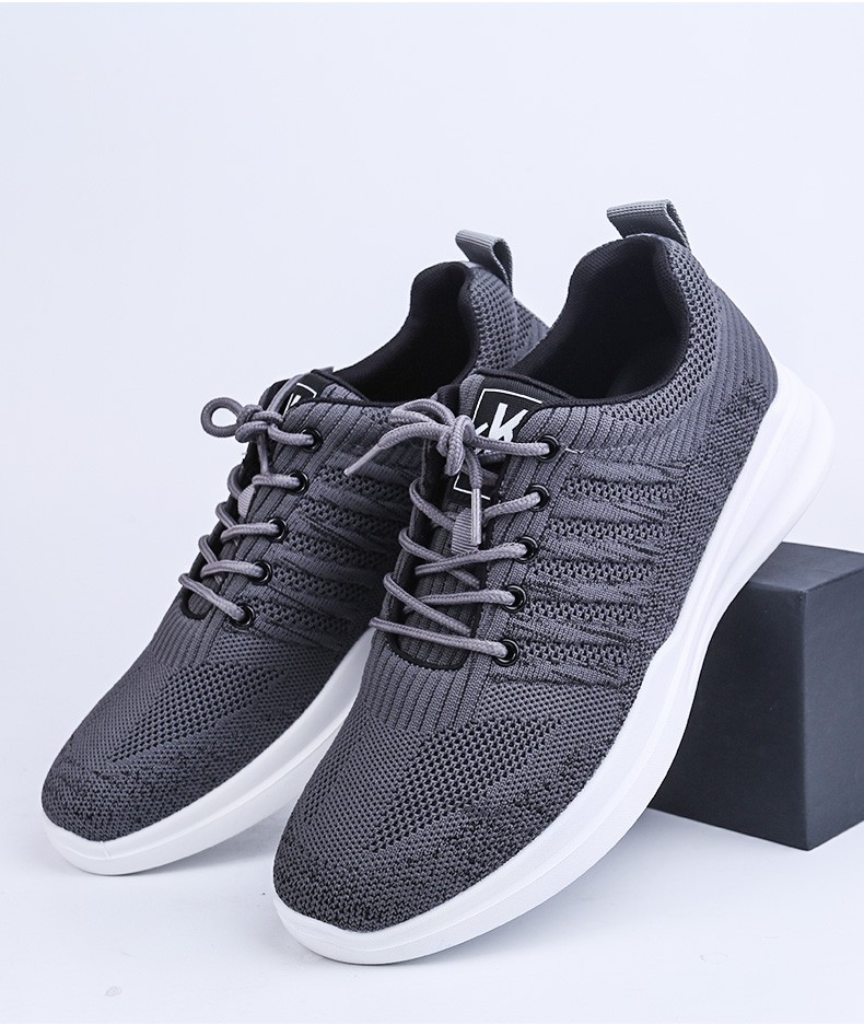 双凤2021春季新款舒适软底时尚系带运动休闲男鞋跑步鞋单71a1003黑色