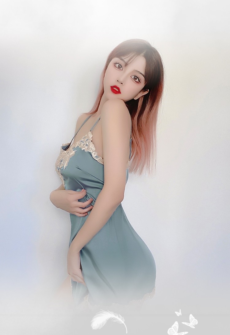 瑰若情趣内衣性感睡衣女诱惑侧边开叉吊带sm睡裙夜店露背超短裙开档