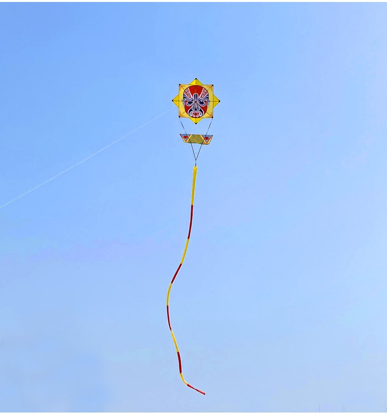 潍坊百特风筝1米伞布八卦风筝玩家风筝好飞抗大风八角风筝14米玻璃钢