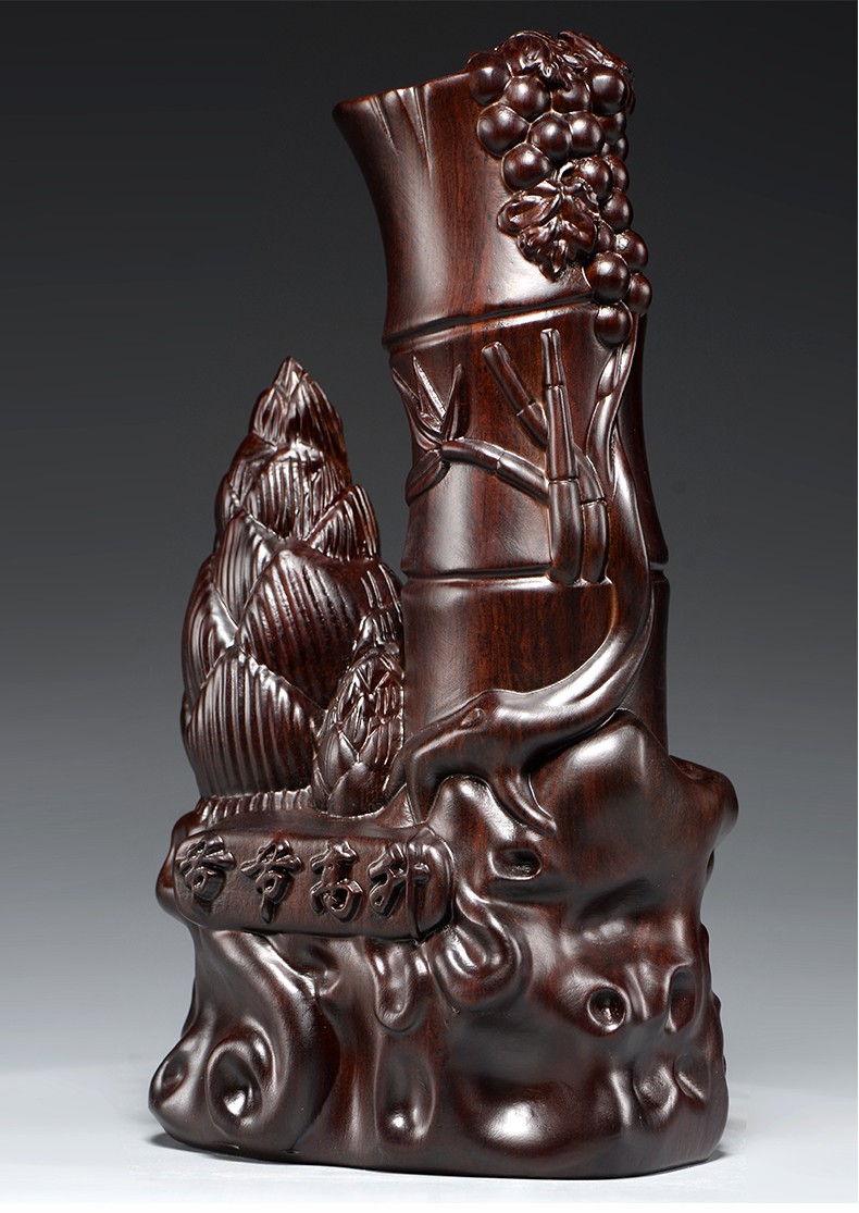 艺永轩木雕节节高升竹子