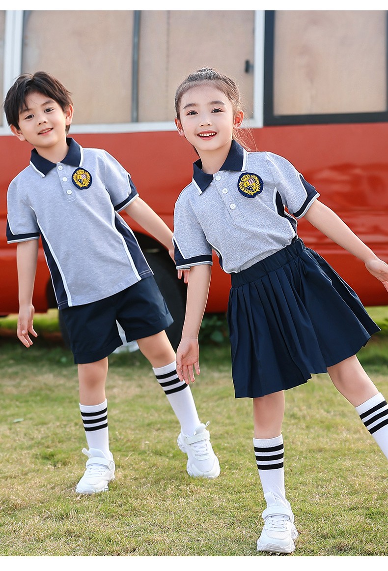 幼儿园园服儿童夏季班服短袖小学生校服套装一年级毕业服运动服 款式