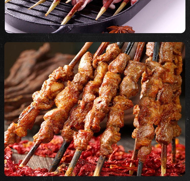 红柳后腿肉串60串 户外烧烤套餐 烧烤食材 新疆红柳大串60串(5-6人餐)