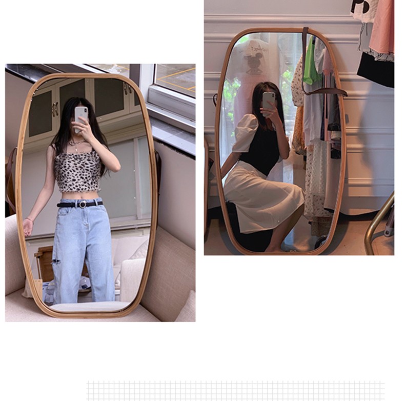 竹庭户外拍照网红镜子全身落地镜抖音同款便携外拍外景少女ins试衣镜