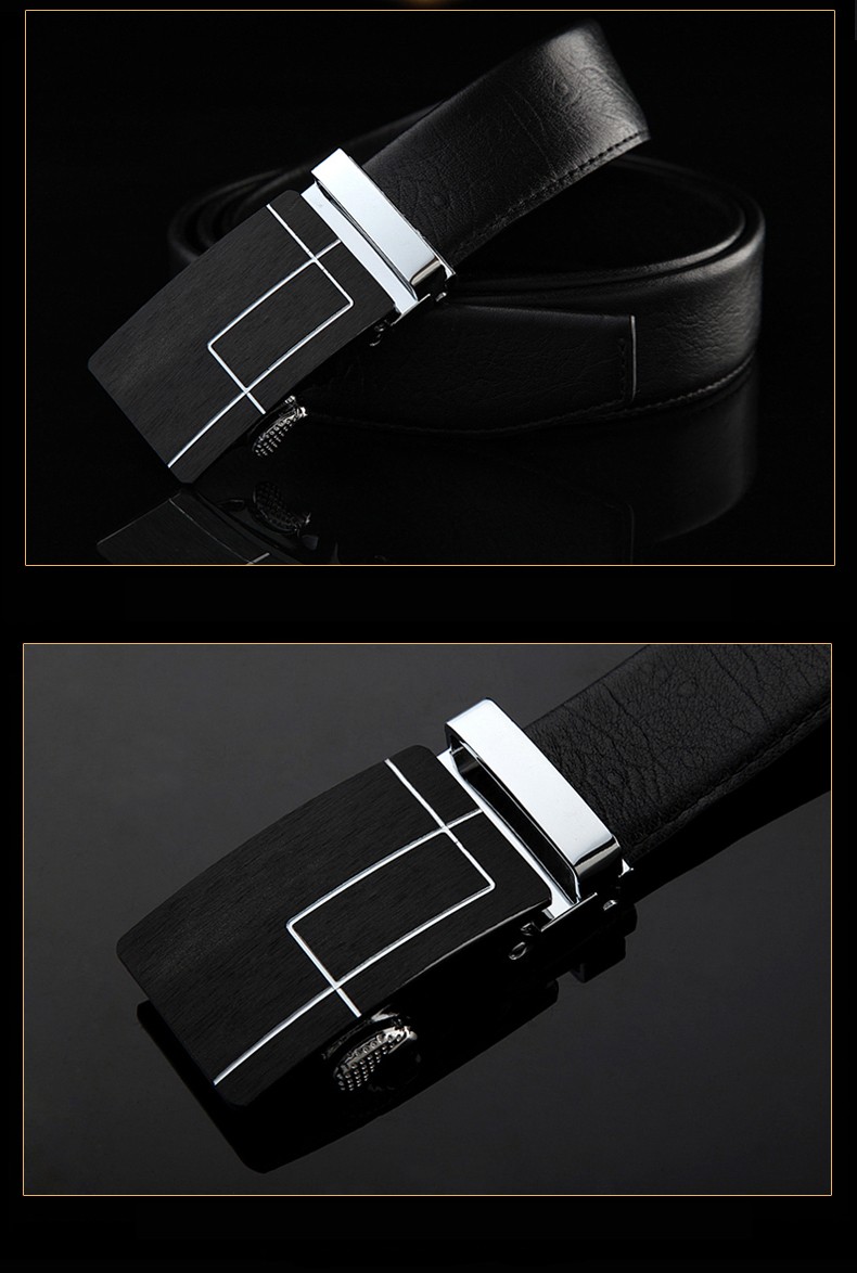 伯莎丹顿品牌皮带男士真皮自动扣头层纯牛皮商务正装腰带轻奢西装裤带