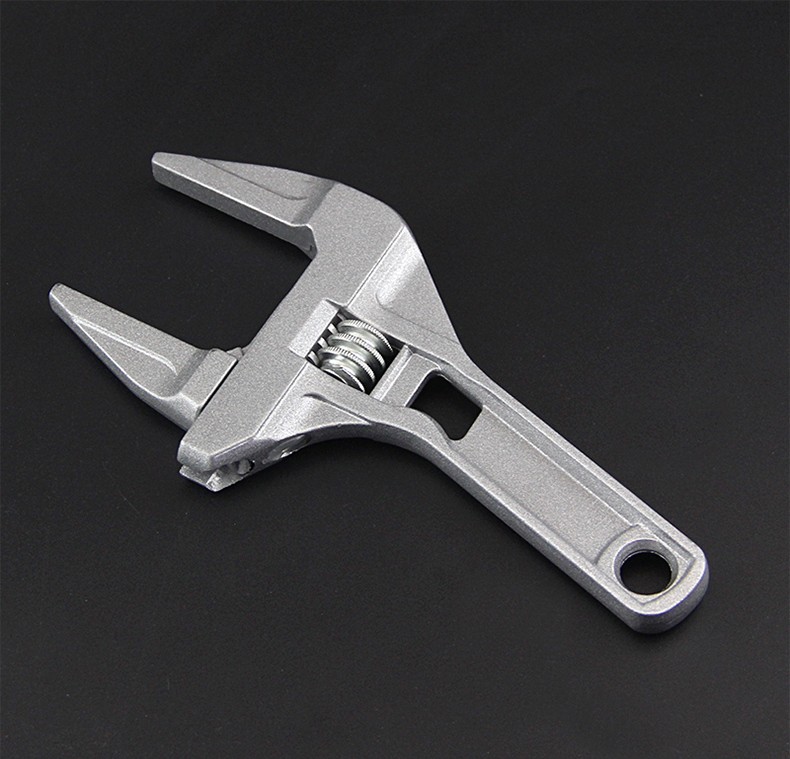 卫浴扳手工具多功能短柄大开口维修下水器管道空调活口活动扳子 卫浴