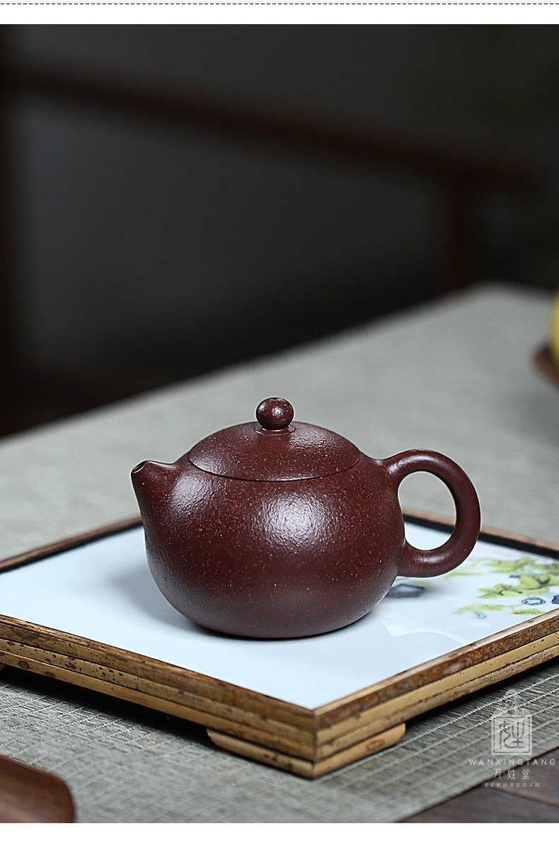 万姓堂宜兴紫砂壶名家全纯手工茶壶茶具家藏原矿紫玉金砂西施壶西施壶