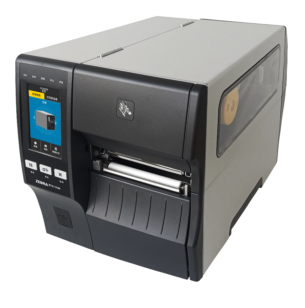 zebra斑马zt410zt411产品设备条码打印机工业级固定资产不干胶标签