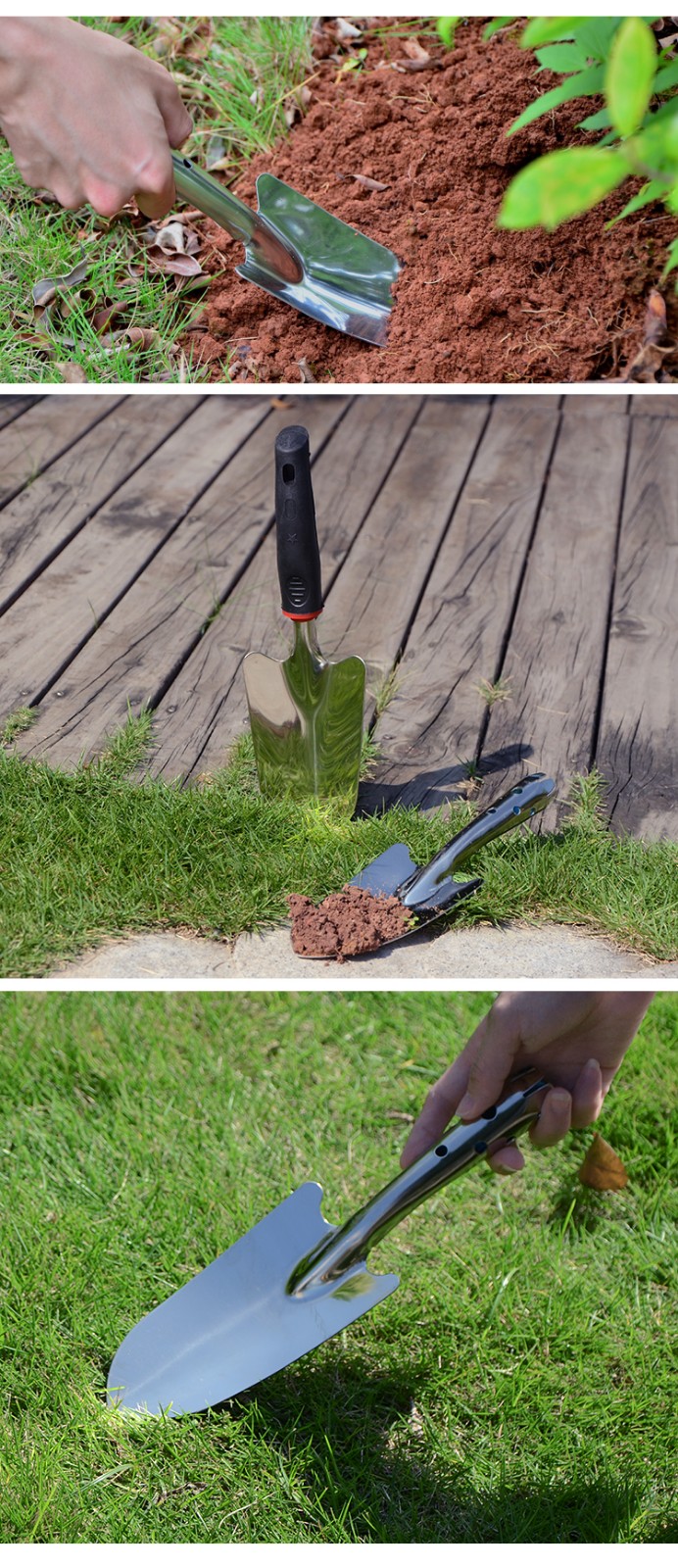 现货秒发小铲子铁铲铁锹园艺养花盆栽种菜挖土除草器户外松土多肉