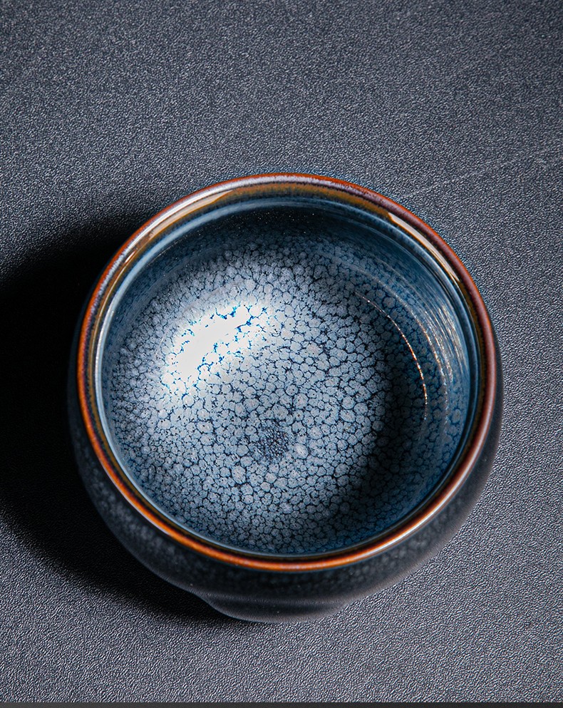 极友茗 陈为椿建盏茶杯狼毫窑变陶瓷家用品茗杯子复古全手工主人杯