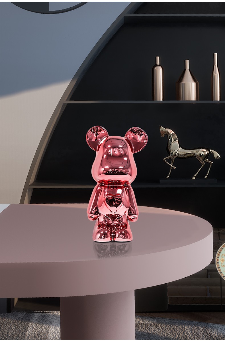 卡瓦利梦幻卡通暴力熊摆件潮玩手办公仔儿童房装饰生日礼品礼物123512