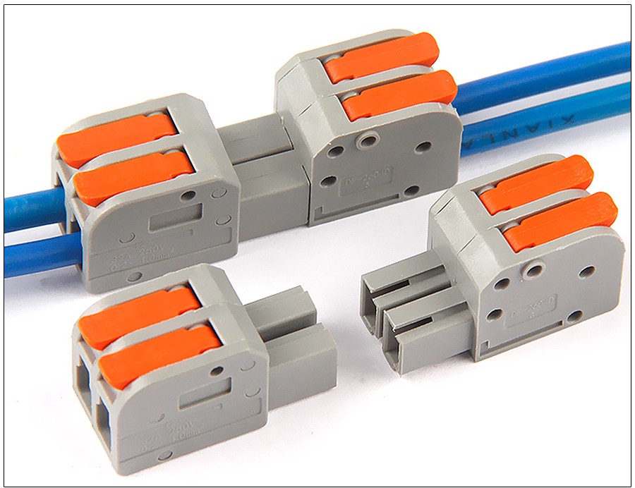 按压式快速接线端子对插接线器对接夹子拔插式快接头 并线柱 卡子 3进