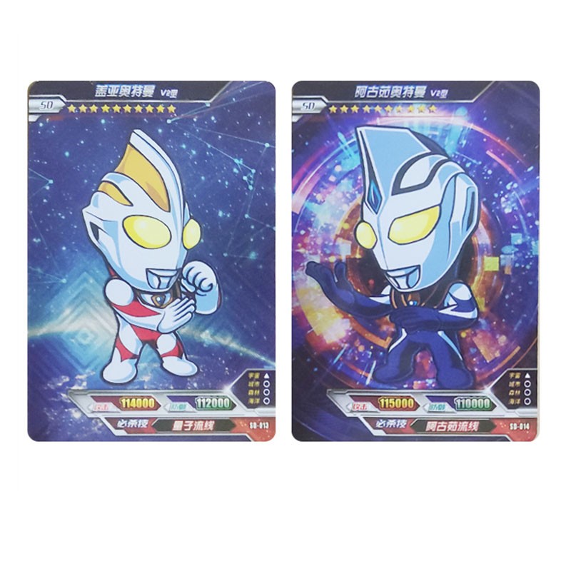 奥特曼卡片大头sd卡达达q版贝利亚赛罗卡通雷欧兄弟艾克斯奥特曼阿古