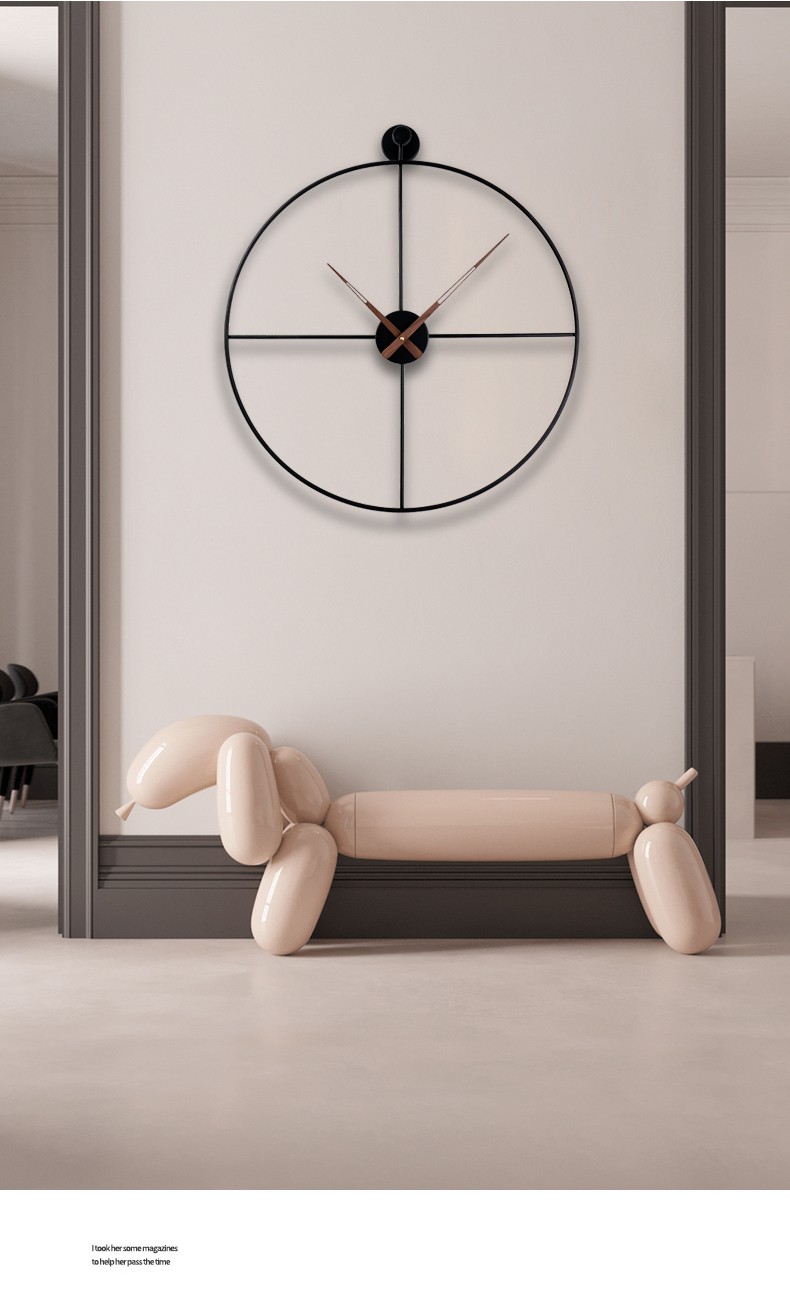 西班牙极简挂钟客厅家用钟饰客厅挂式钟表艺术个性创意表挂墙挂钟时尚