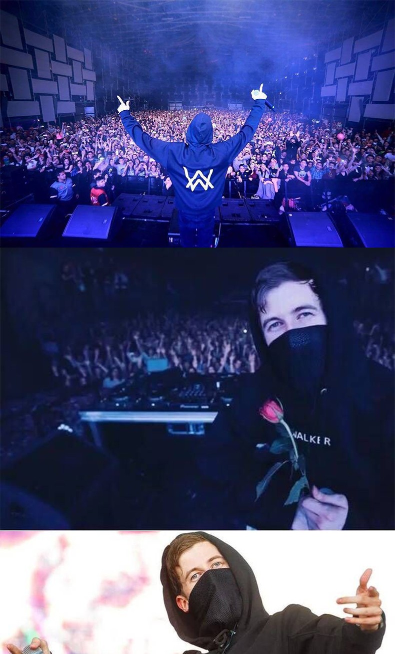 艾伦沃克faded同款alanwalker卫衣男连帽韩版潮流学生乐队套头衫d款黑