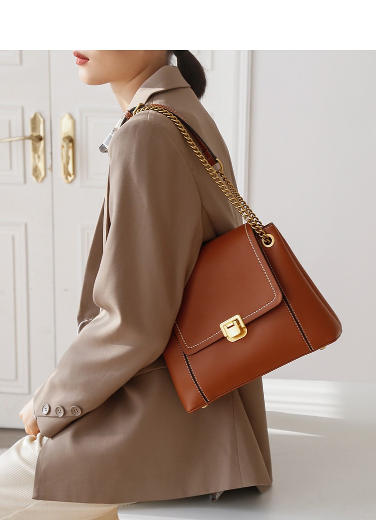 zoro轻奢品牌大容量包包2021新款潮上班通勤包链条托特包时尚百搭单肩