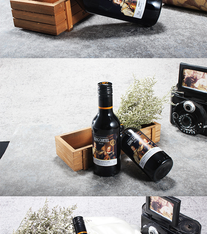 超市红酒法国波尔多进口卡特尔小王子小瓶干红葡萄酒红酒小瓶装187ml