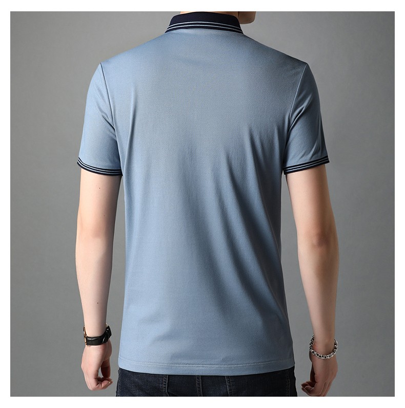 恒源祥短袖t恤男翻领夏季新款男士半袖商务休闲中青年男装上衣体恤衫