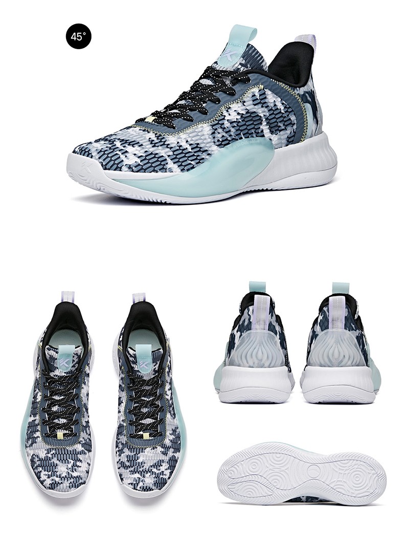 低帮球鞋透气缓震运动鞋子男官方旗舰2黑冰川蓝安踏kt6轻骑兵男105码