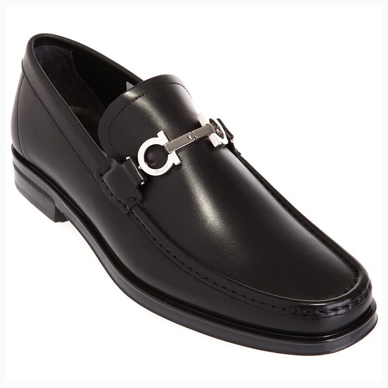 ferragamo菲拉格慕男鞋男士经典gancini轻便一脚蹬休闲皮鞋 0534557