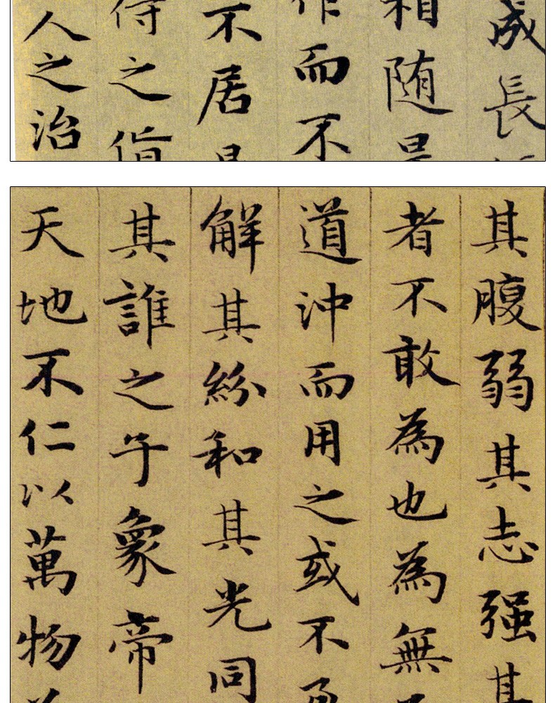 《古代名家小楷 赵孟頫道德经 历代名家小系列 赵孟頫道德经书法 字帖