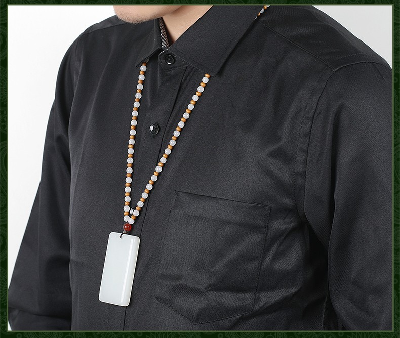 金召玉 和田玉白玉无事牌挂件男款吊坠素面玉牌玉佩含证书78g