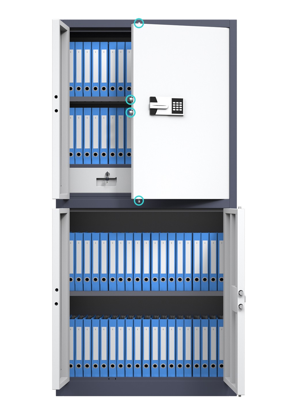 佰贺保密柜密码文件柜铁皮柜涉密认证档案柜办公室资料凭证储物柜电子