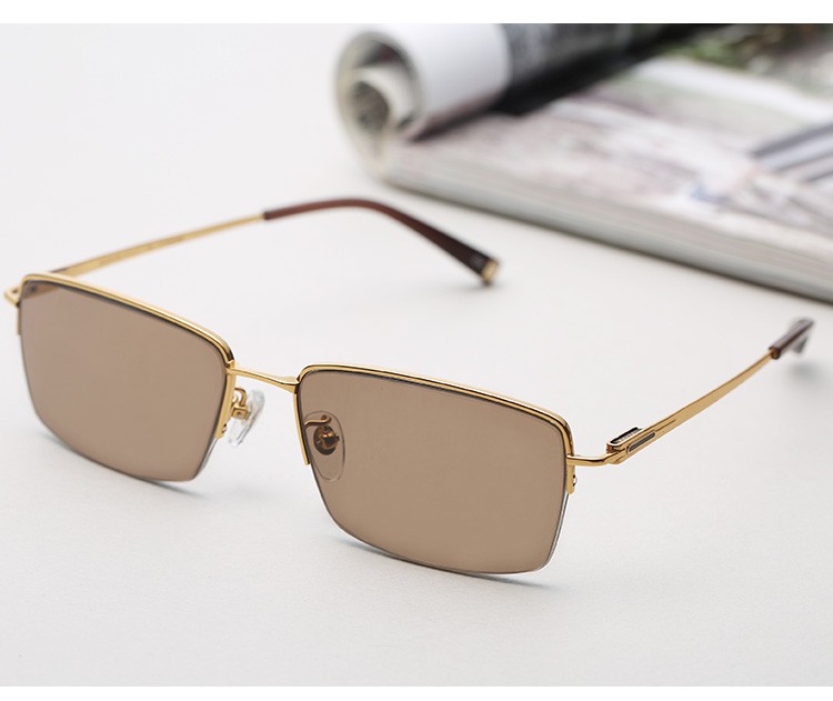 原石记 天然水晶眼镜石头眼镜东海原石高档男款清凉养眼护目石头镜半