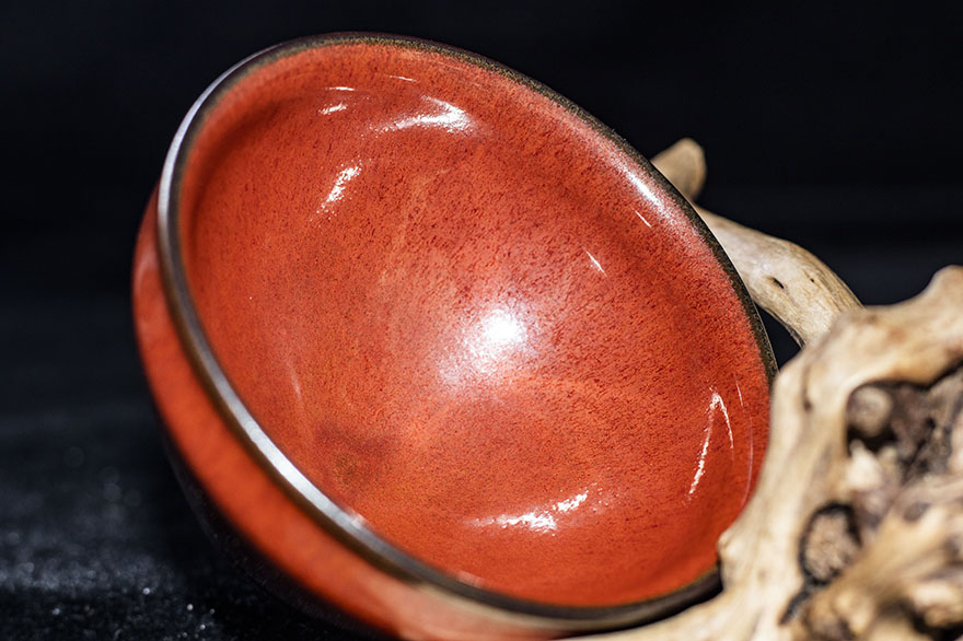 紫砂陶瓷 建盏 【柿红盏】国家非遗传承人 国大师 孙建兴 口径9.